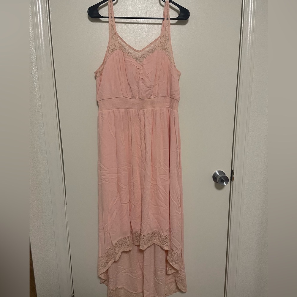 Torrid size 0 pink high low dress